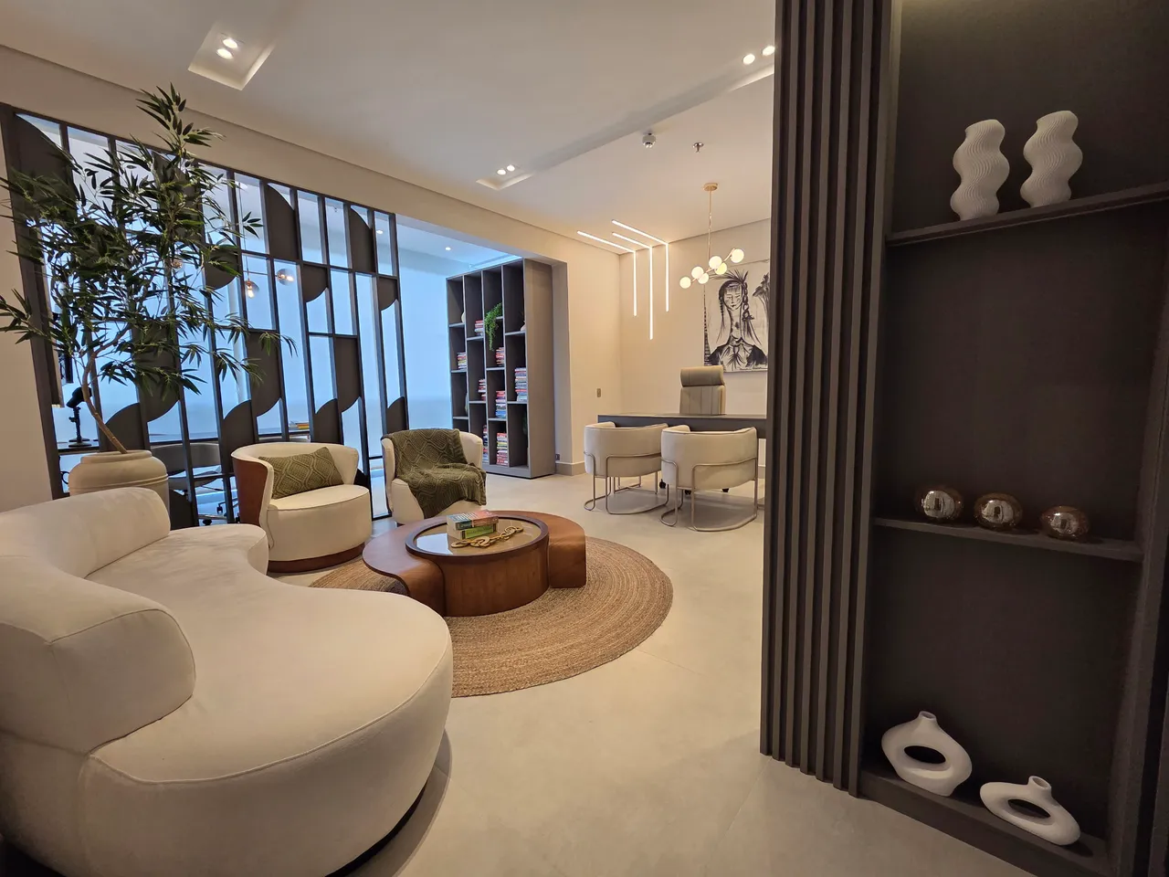 Lounge da clínica em Jundiaí