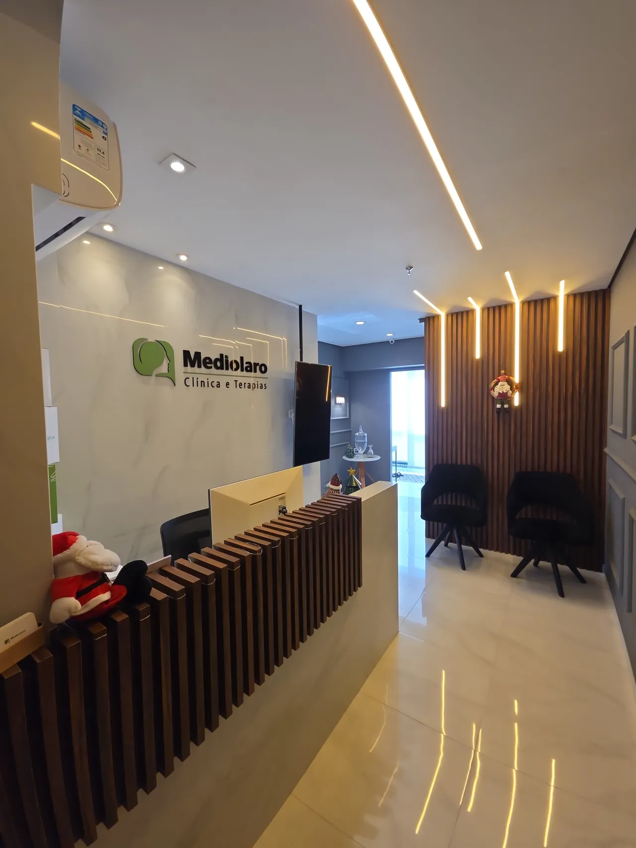 Recepção da clínica em São Bernardo do Campo